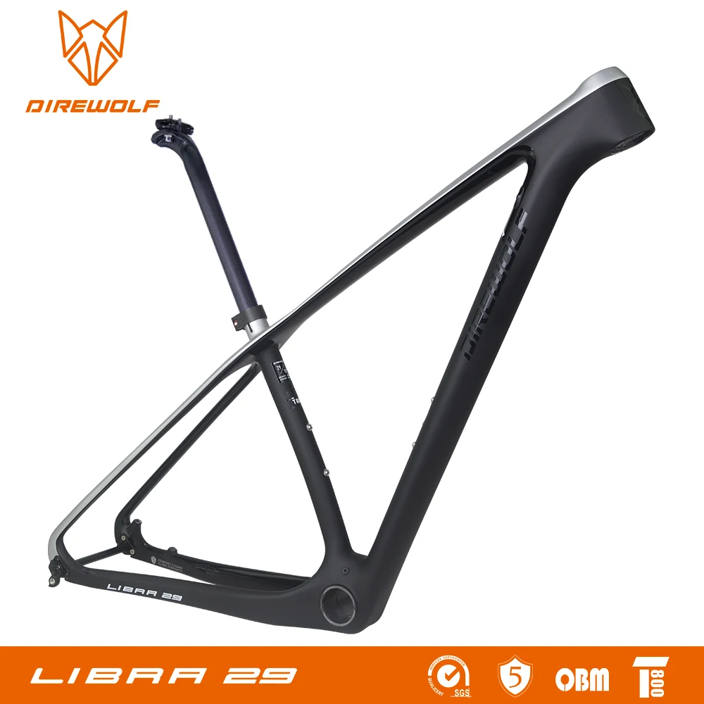 Direwolf MTB углеродная рама 29er hardtail XC T800 Волокно полностью углеродный горный