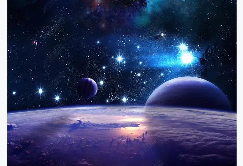 Креативные 3D обои потолочные для комнаты космическое звездное небо настенные