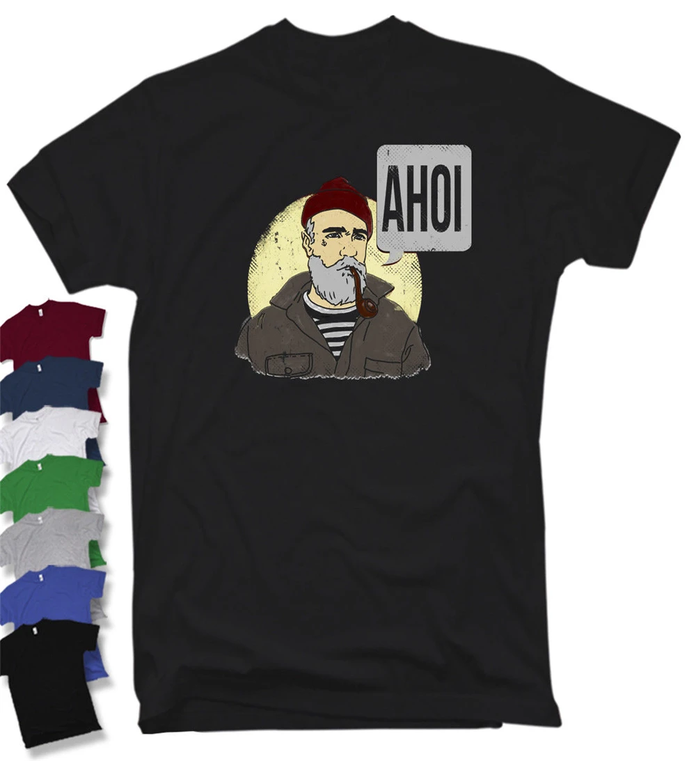 Camiseta Marinero Ahoi - capitan Tatuaje Vollbard Barba Moin S-3Xl футболка для спортзала |