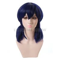 wig ladybug cosplay wig dark blue cosplay wig heat resistant synthetic hair wig cap