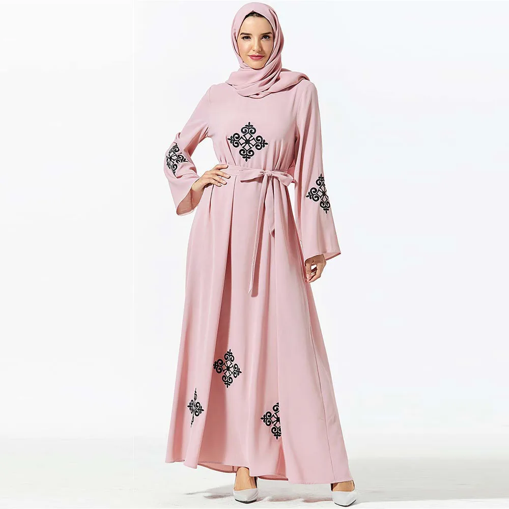 Abaya Дубай мусульманское платье без хиджаба абайя для женщин осень мода Caftan