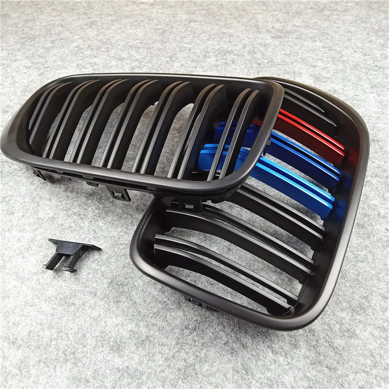 Одна пара ABS 2014 2018 Matte M Color X4 X3 для передних автомобилей BMW F25 F26 двойная планка