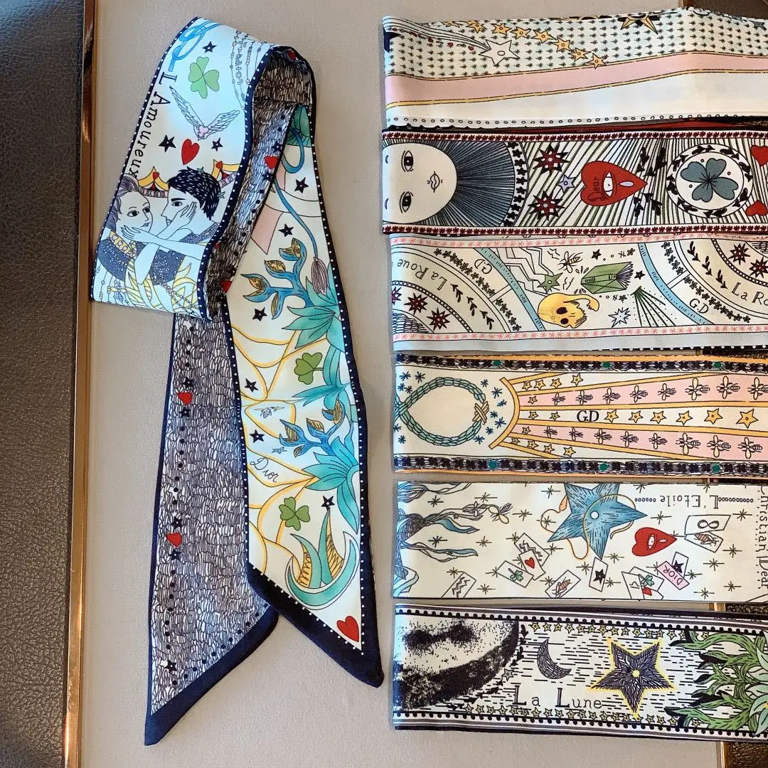 Модные аксессуары для волос длинный шарф ленты резинки женщин галстук бабочка