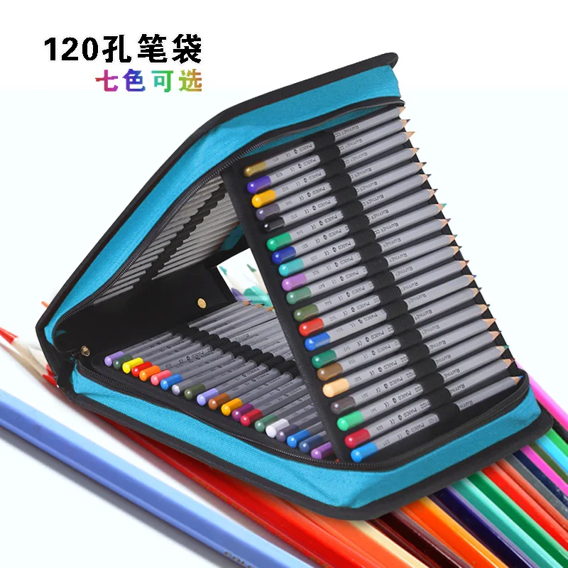 

120 Hole Pencil Case School Supplies Multifunctional Pen Storage Pouch High-End Korean Stationery Hot-Selling For Student's Box