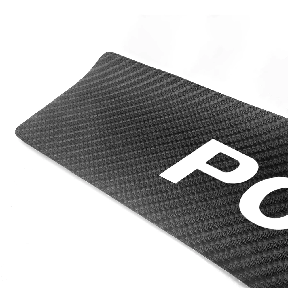 

4pcs PU Leather Carbon Car Door Sill Protector Stickers For Volkswagen VW POLO 6N 6N2 9N 9N3 6R 6C AW 2002~2019 2020 Accessories