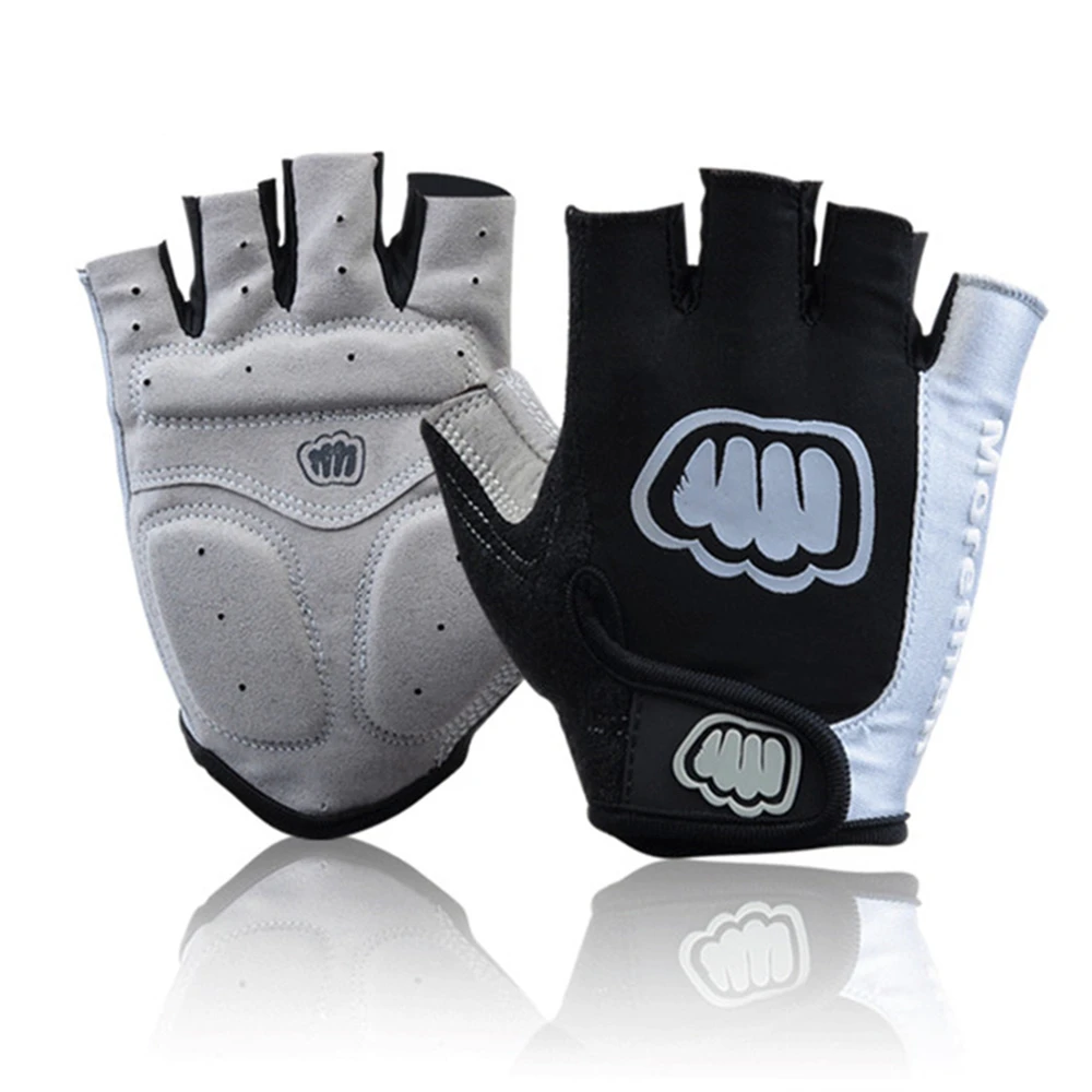 Брендовые мужские велосипедные перчатки гелевые на полпальца для дорожного