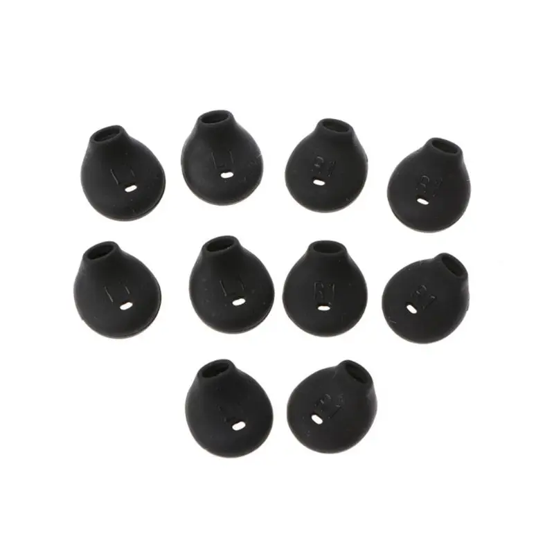 

10pcs/lot Soft Silicone Ear Pads Eartips For S-ony WI-SP500 For S amsung S7 S6 Edge 9200 level u In-ear Headphones Earphone