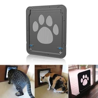 pet paw print flap door magnetic screen outdoor medium large dog tunnel pet cat window gate access door freely security enter