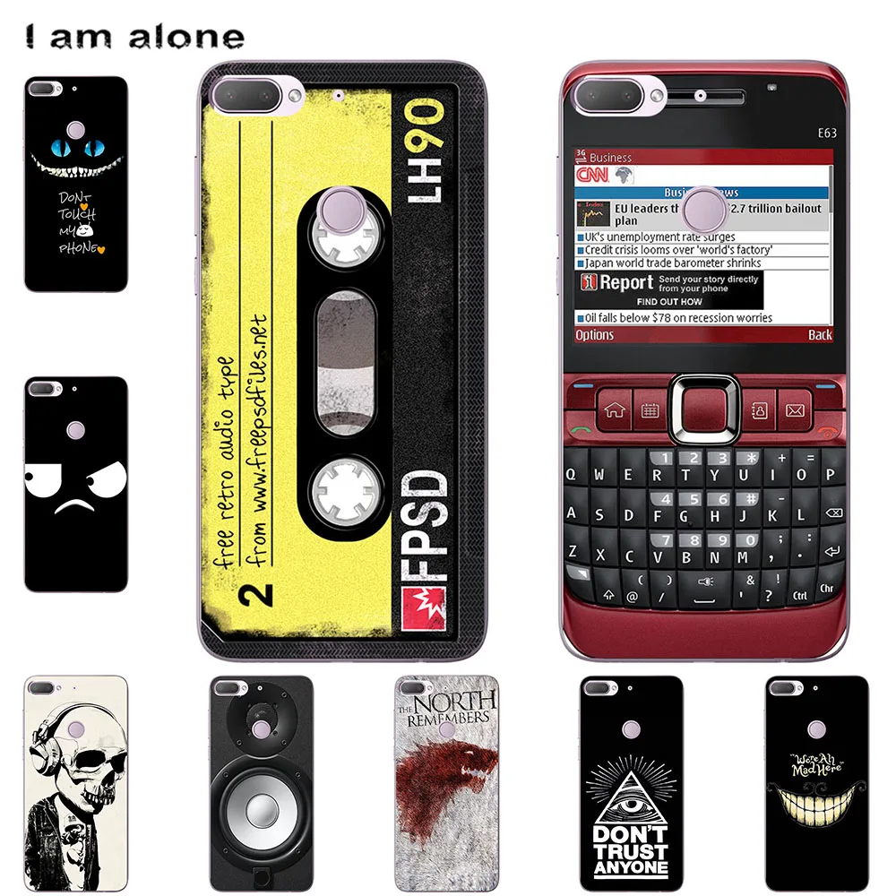 

Чехол для телефона I am alone для мобильного телефона HTC Desire 12 милые модные чехлы с мультяшным принтом