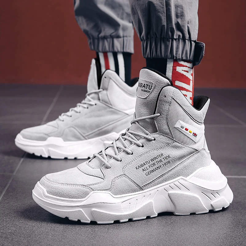 Мужские зимние сапоги Осень зима Buty Scarpe Uomo красовки спортивная обувь из