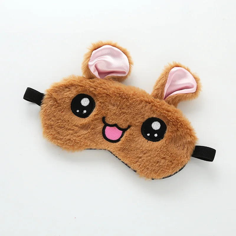 

Kawaii Soft Toy Koalas Rabbit Eye Mask Sleeping Mask Plush Eye Shade Cover 3D Cartoon Eyeshade Relax Mask Big eyes Rabbit