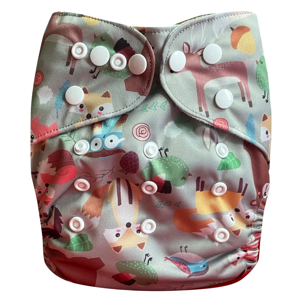 В PORORO абсолютно все в одном размере многоразовые карманные подгузники с кнопки