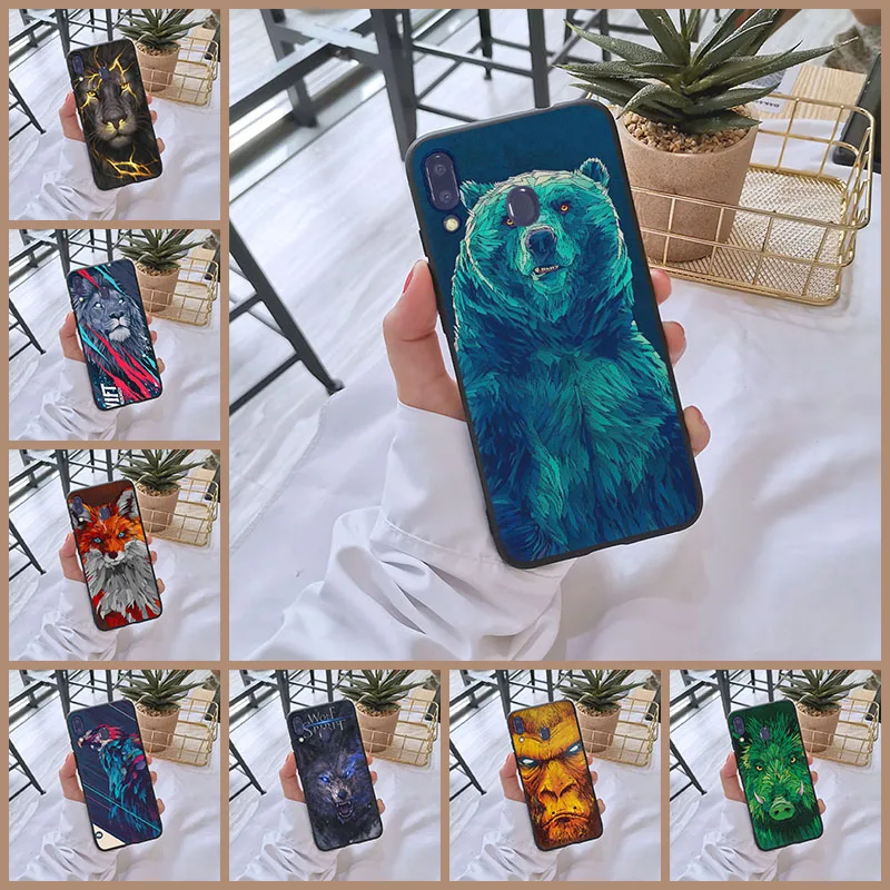 Чехол для задней части корпуса Samsung Galaxy M10 M20 M30 M40 из мягкого силикона с
