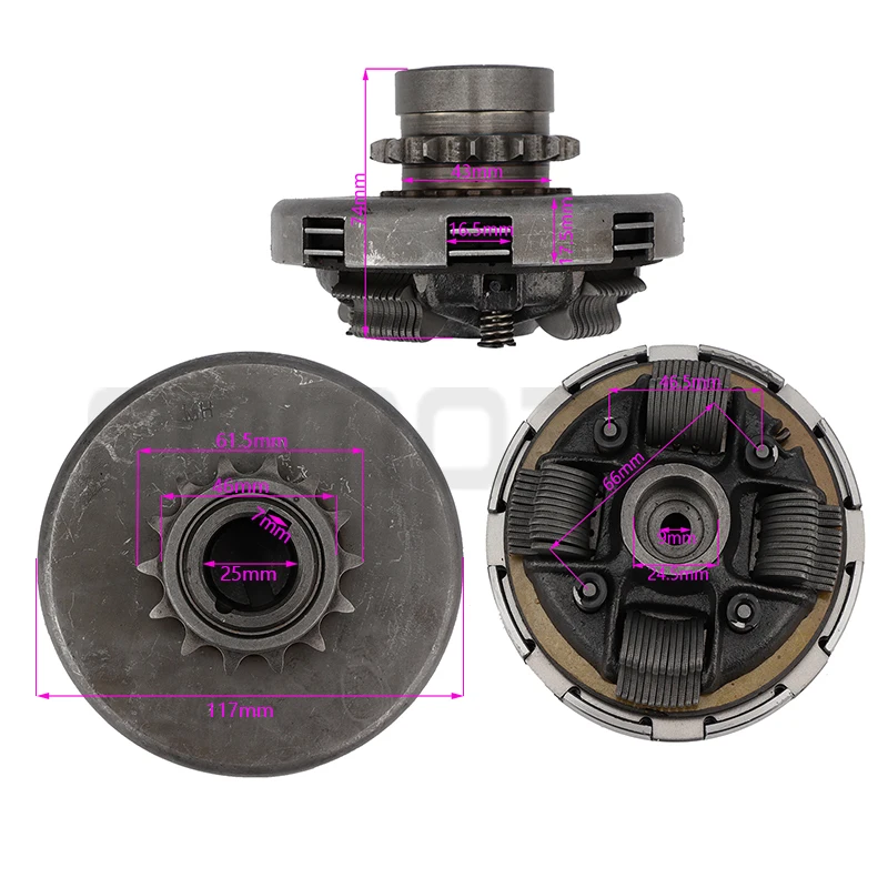 1/2 Уменьшение Влажного Сцепления В Сборе Подходит Для Honda GX160.