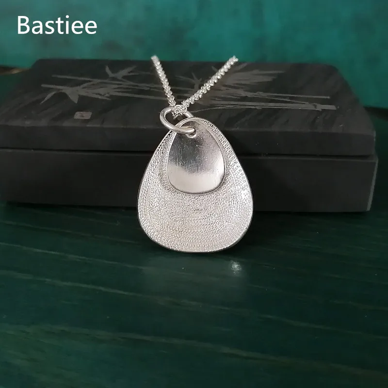 

Bastiee 9999 Sterling Silver Petal Pendant For Women Hmong Handmade Flower Petal Pendants Luxury Jewelry Vintage Ethnic Minority