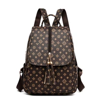 2021 new mochila escolar tassel zipper women backpack retro female schoolbags girl travel book bags ladies shoulder bag