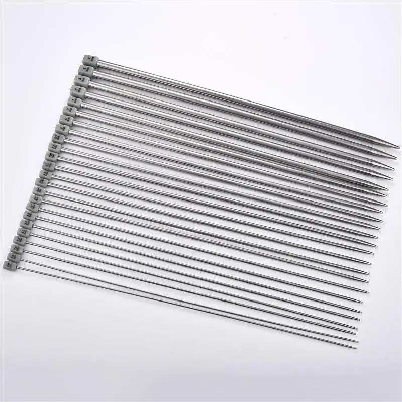 2 шт./компл. Нержавеющая сталь Вязание спицы наборы крюков 35 см тканый свитер игл