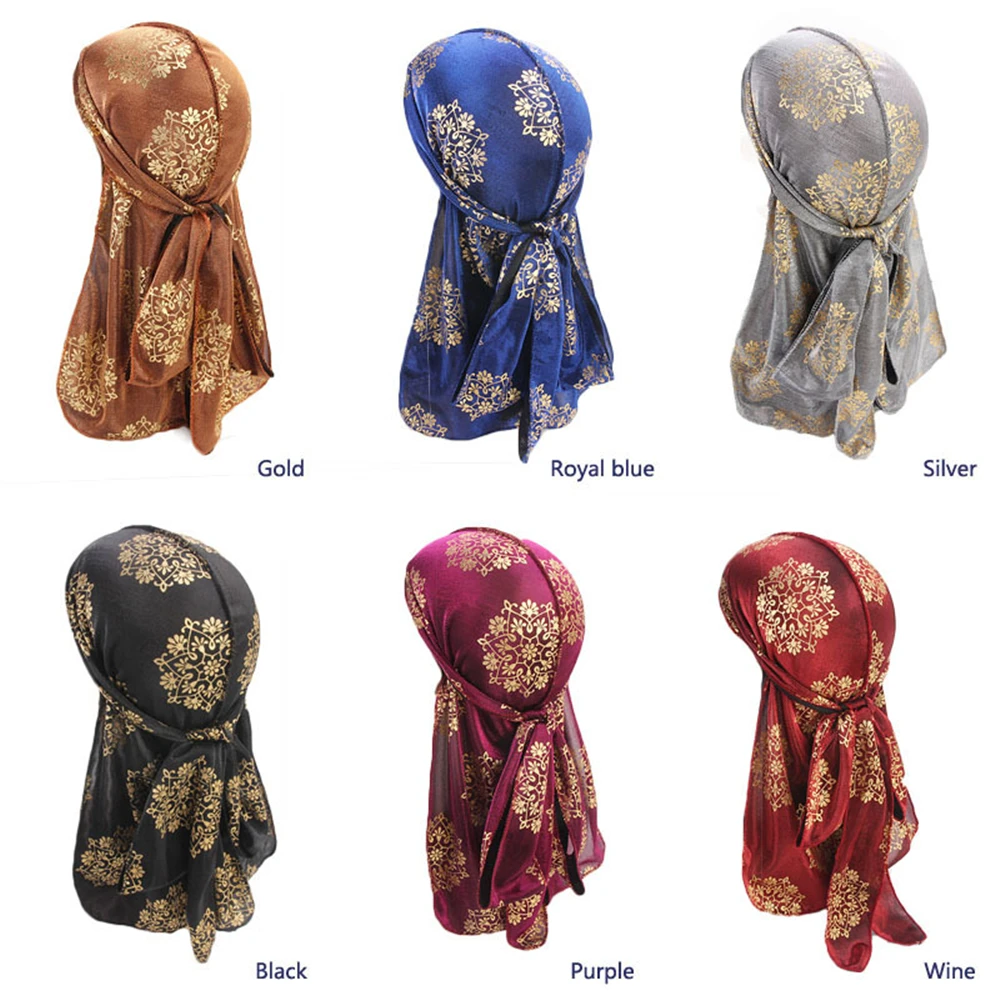 Helisopus новый мужской тюрбан с длинным хвостом Пиратская шапка модные аксессуары