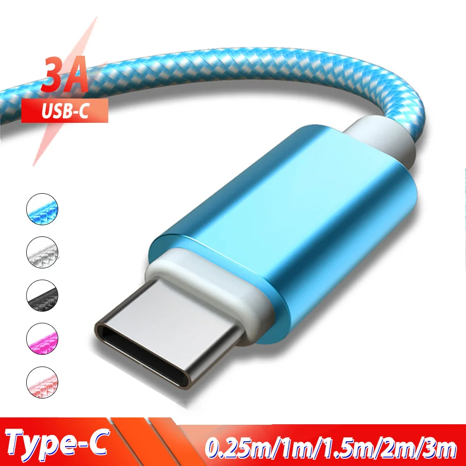 Кабель Usb Type C для быстрой зарядки 3 м 2 зарядное устройство типа кабель Samsung S20 Ultra