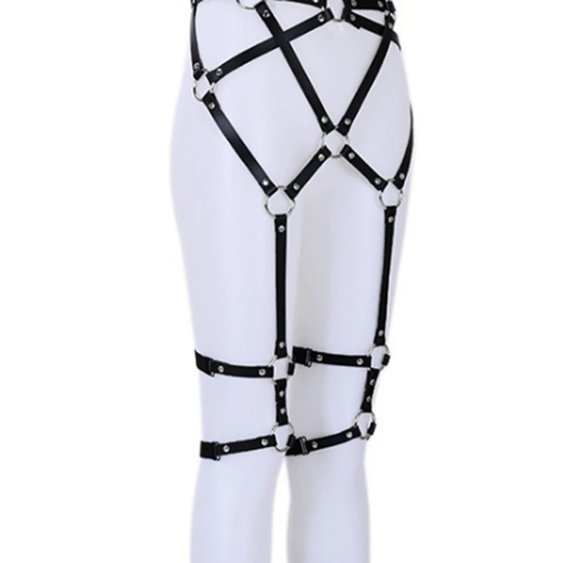 

Women Bondage Belt Sexy Garter Belt Gothic Leather Harness Bra Suspender Lingerie Harness Underwear