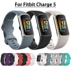 Новый мягкий силиконовый ремешок для Fitbit charge 5, сменный стабильный ремешок для часов для зарядного устройства 5, браслет для смарт-браслета Wirst