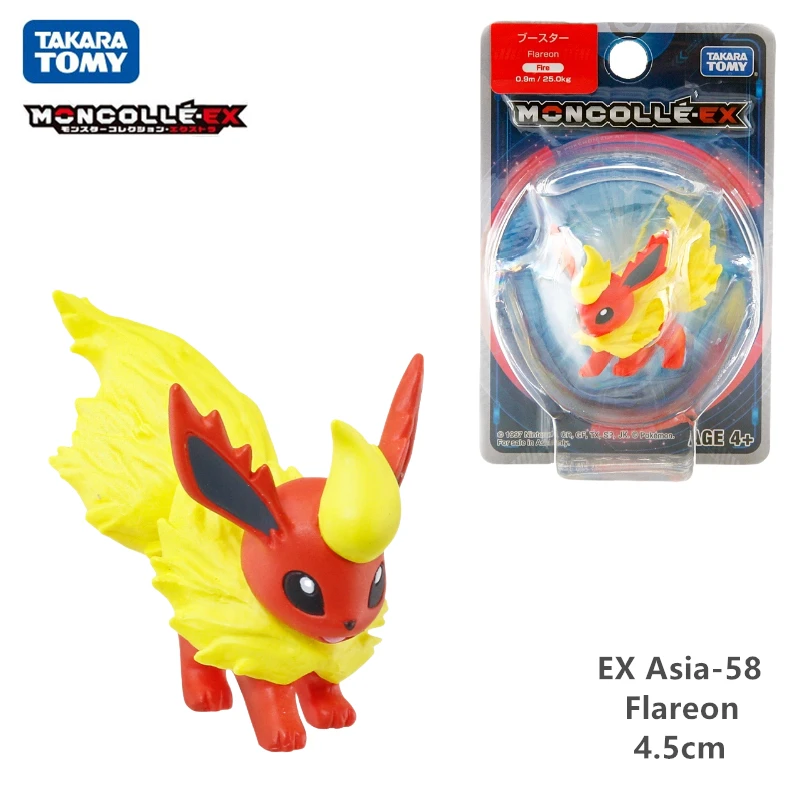 Фигурки героев аниме TAKARA TOMY фигурки Flareon Bulbasaur Pikachu Mewtwo Raichu Mew куклы детские