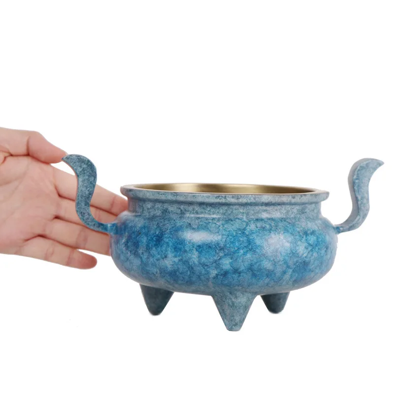 

MOZART Pure Copper Xuande Incense Burner Decoration Burnt Process Line Incense Coil Incense Burner