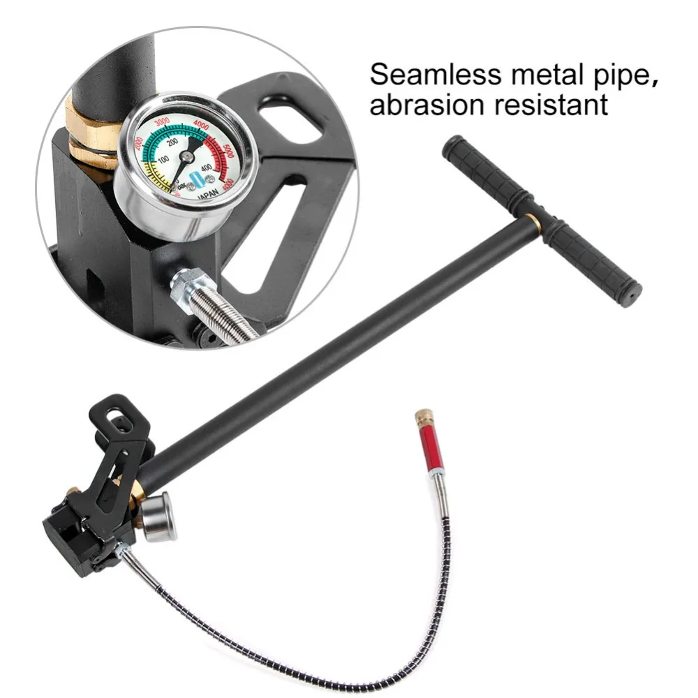 Hi-pressure 4500PSI/6000PSI воздушный насос пистолет ручной насос стремя зарядка газовый указатель фильтра клапан шланг для надувной каяк шины