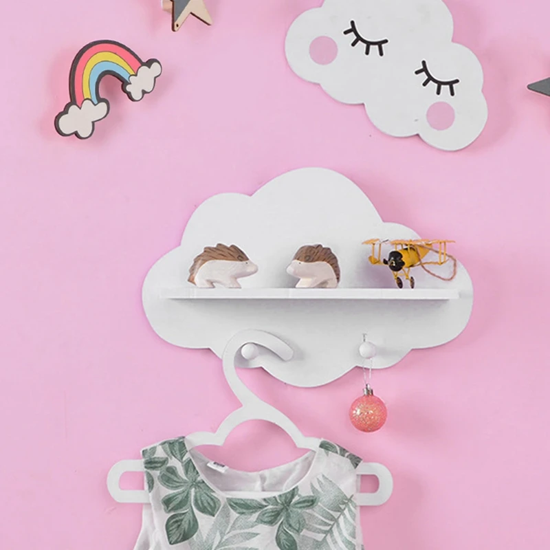 Модный деревянный подвесной органайзер в форме облака для кухни гостиной