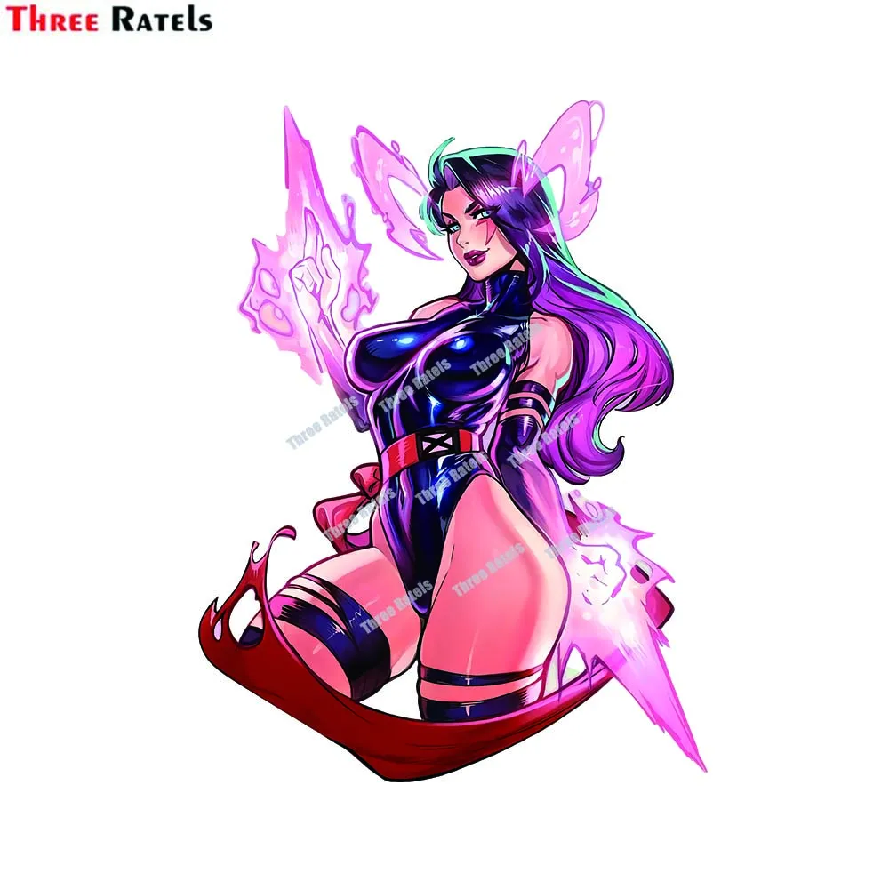 

Three Ratels E156 Psylocke Sticker Motorcycle Car Stickers Decal Anime Cute Car Accessories Decoration