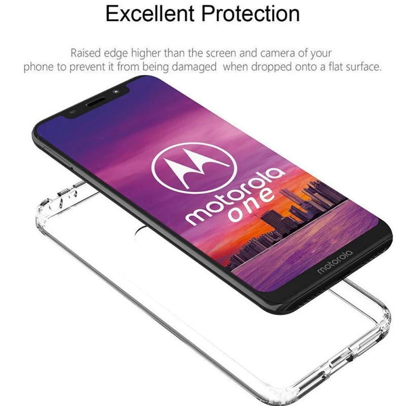 Мягкие силиконовые прозрачные ТПУ чехлы для Motorola Moto One MotorolaOne чехол кристально
