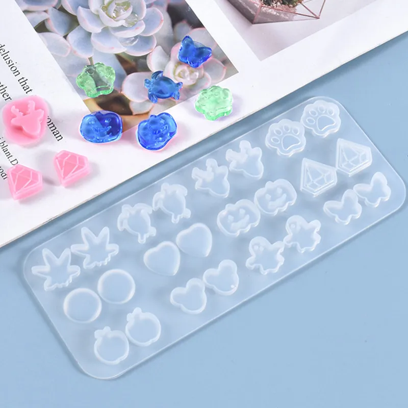 Хэллоуин силиконовая Тыква призрак алмаз олень Форма-форма для литья под