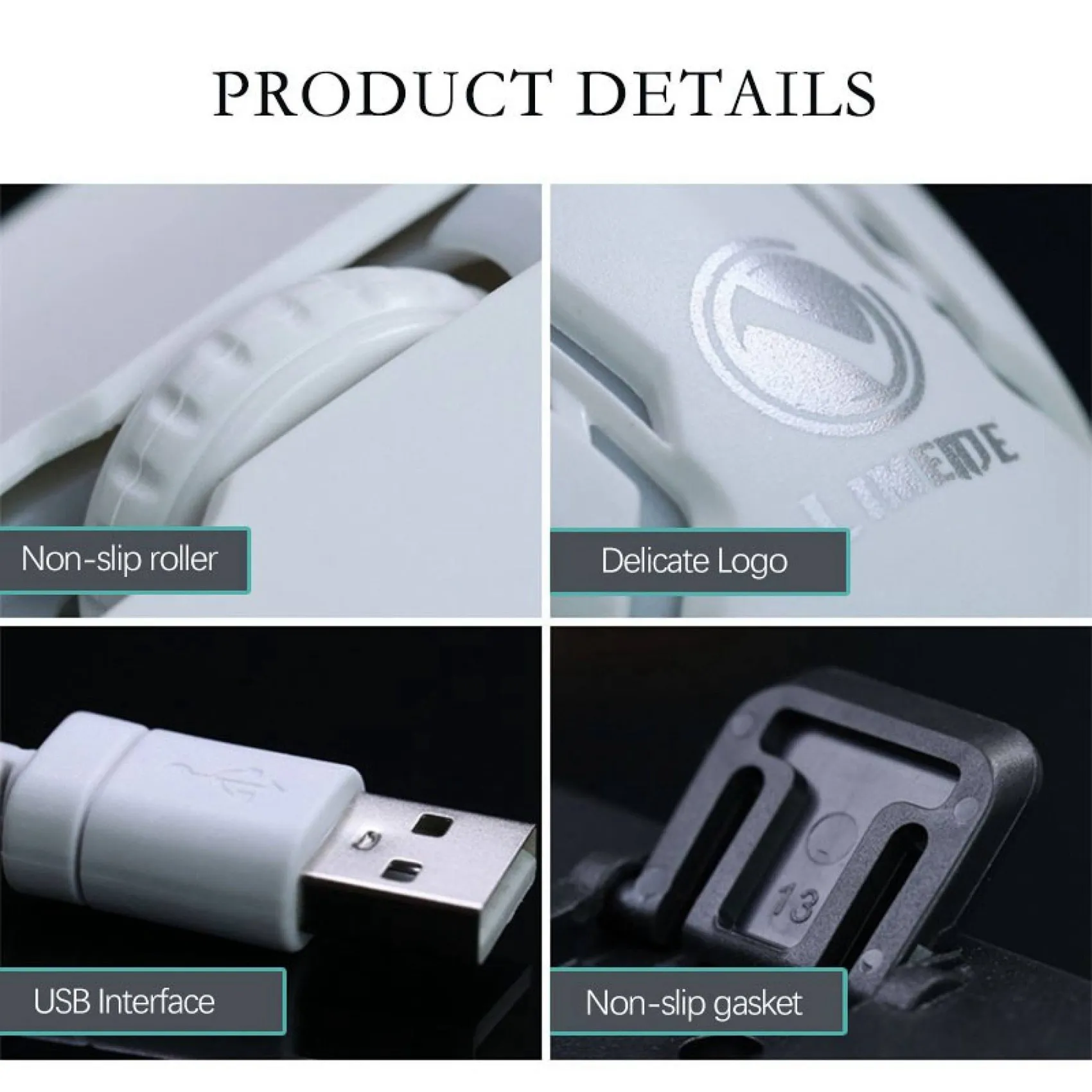 

LIMEIDE GTX300 Keyboard Mouse Set Silent Game Keyboard Mouse LED BackLight Wired Keyboard Mouse Set for PC Laptop