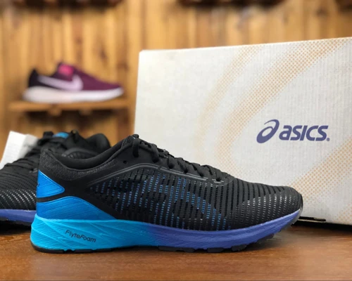 Blue Оригинальные новые аутентичные ASICS DynaFlyte-2 стабильность Мужская обувь ASICS спортивная обувь уличная Walkng бег Tianjiao - Цвет: Blue