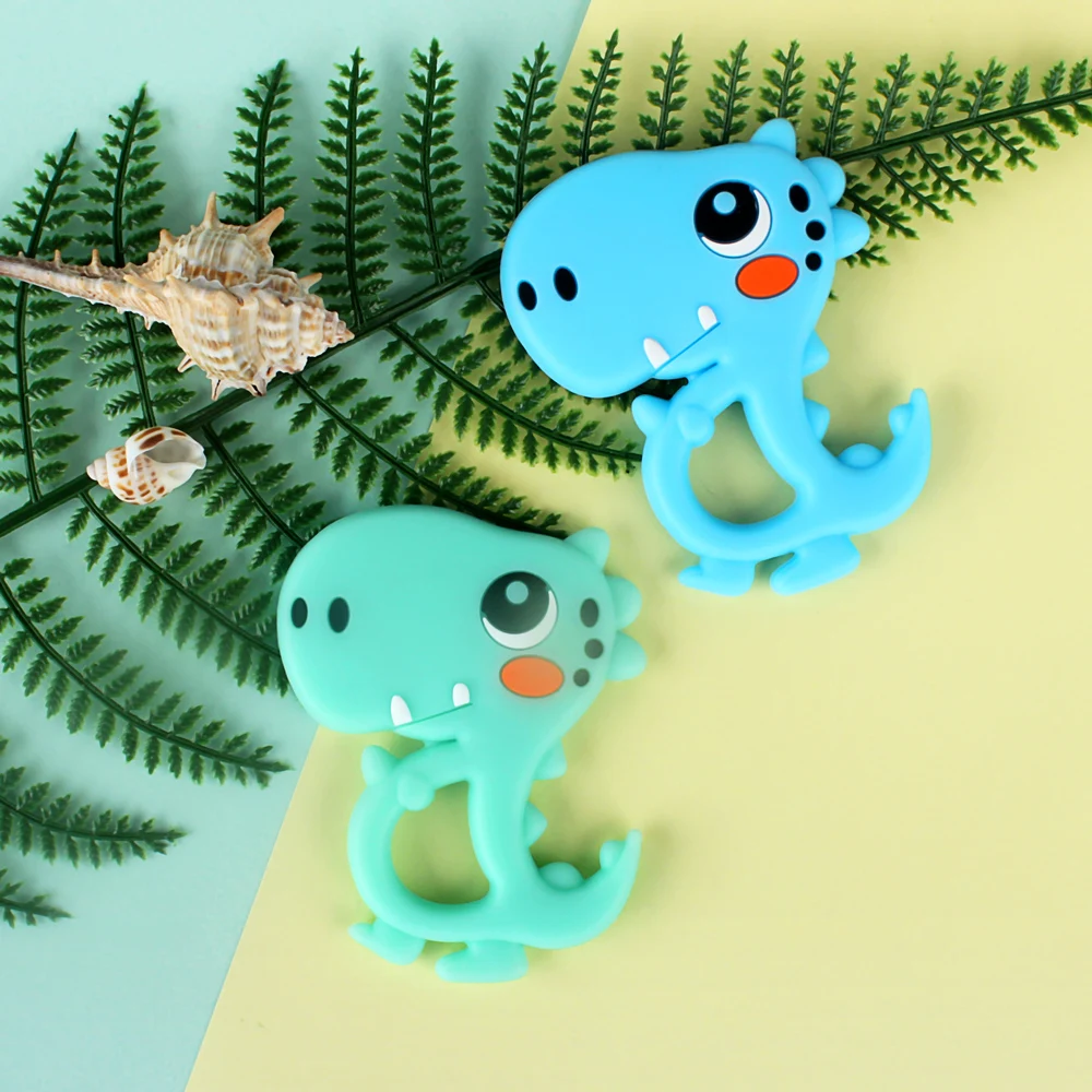 Keep & расти 1 шт. динозавр в форме еды Класс Силиконовые Прорезыватели для зубов
