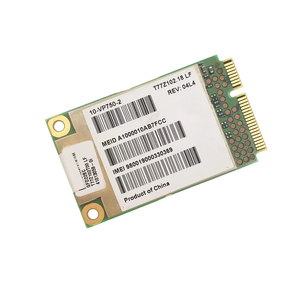 Qualcomm Gobi2000 Mini PCI-express 3G EV-DO HSDPA WCDMA WLAN  GPS