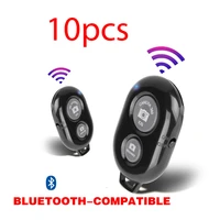 10pcs bluetooth compatible adapter wireless remote shutter release remote selfie accessory for mobile phone control photo camera