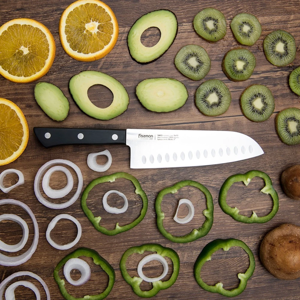 Кухонный нож Сантоку TANTO FISSMAN 18см | Дом и сад
