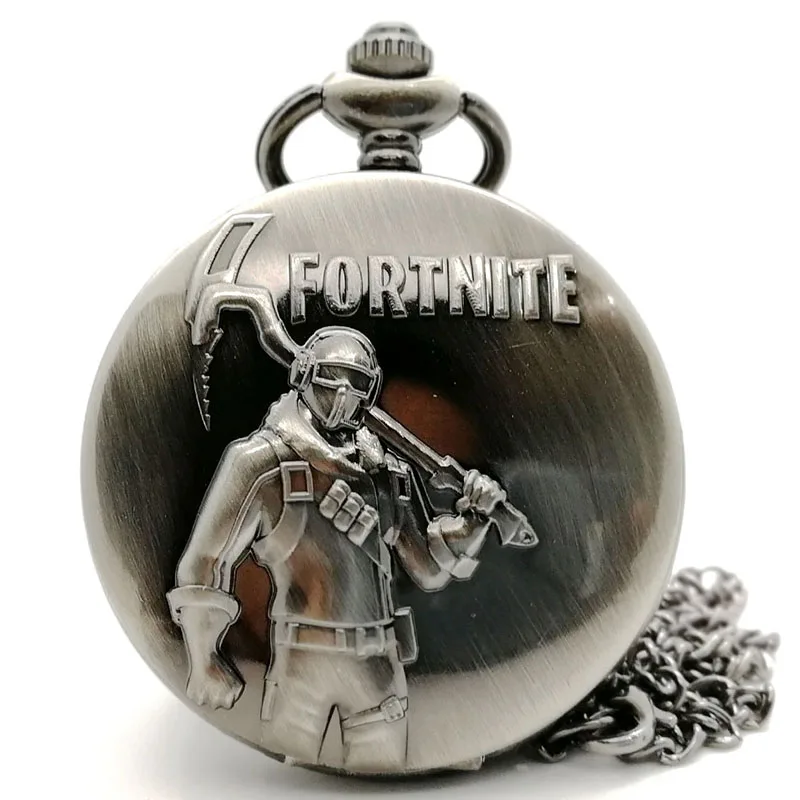 Grey Pocket Watch Ретро мода игра кварцевые карманные часы аналоговый кулон ожерелье цепь Мужские Женские бронзовые серые часы relogio дропшиппинг коробка - Цвет: Grey Pocket Watch