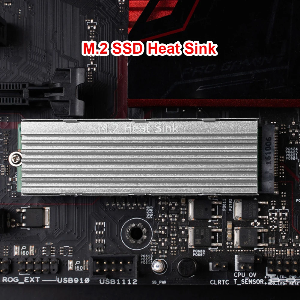 M.2 SSD NVMe радиатор кулер M2 2280 твердотельный жесткий диск NVME NGFF алюминиевый - купить