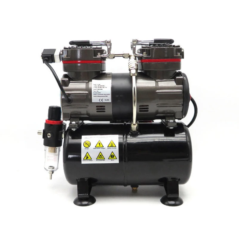 Oil-less Pump Double Cylinder Double Air Pressure Spraying G