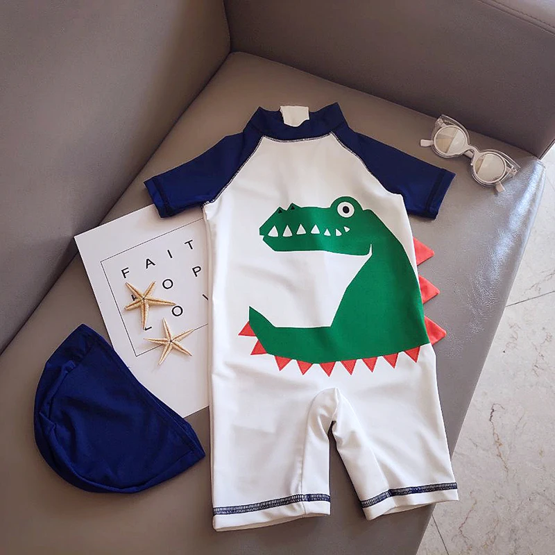 Новый детский купальный костюм для мальчиков модные купальные костюмы с