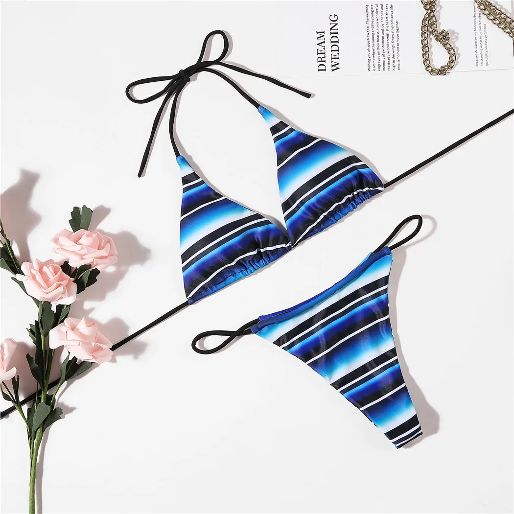 2021 стринги сексуальные бразильские купальники женские раздельные бикини с