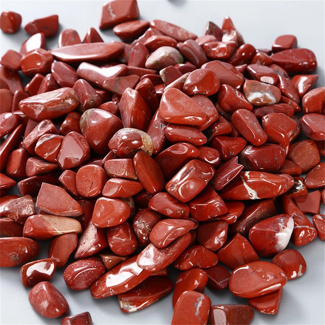 

100g 7mm-10mm Red Jasper Gravel Natural And Mineral Stones Chakra Healing Crystals Witchcraft Supplies Decorations For Aquarium