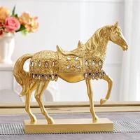 horse statue figure sculpture statue house decoration home office table decor ornament for living room bedroom desktop