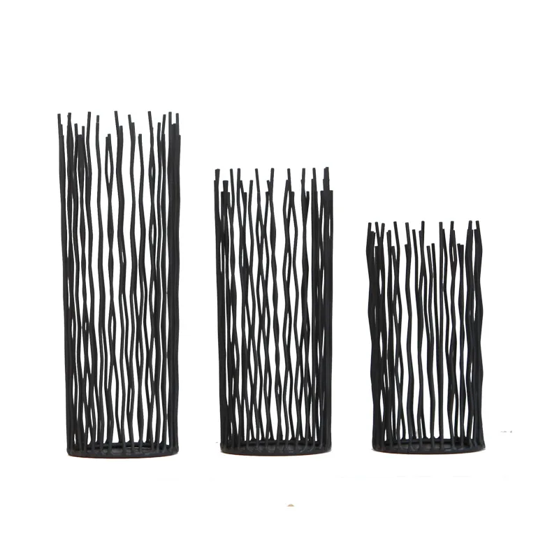 

Черный богемный подсвечник геометрический металлический полый подсвечник марокканский романтический подсвечник праздничный свадебный Д...