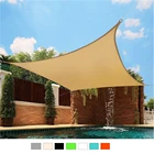 Водонепроницаемый тент из ткани с УФ-блоком, солнцезащитный козырек для отдыха на открытом воздухе, сада, пляжа, кемпинга, внутреннего дворика, бассейна, навес от солнца