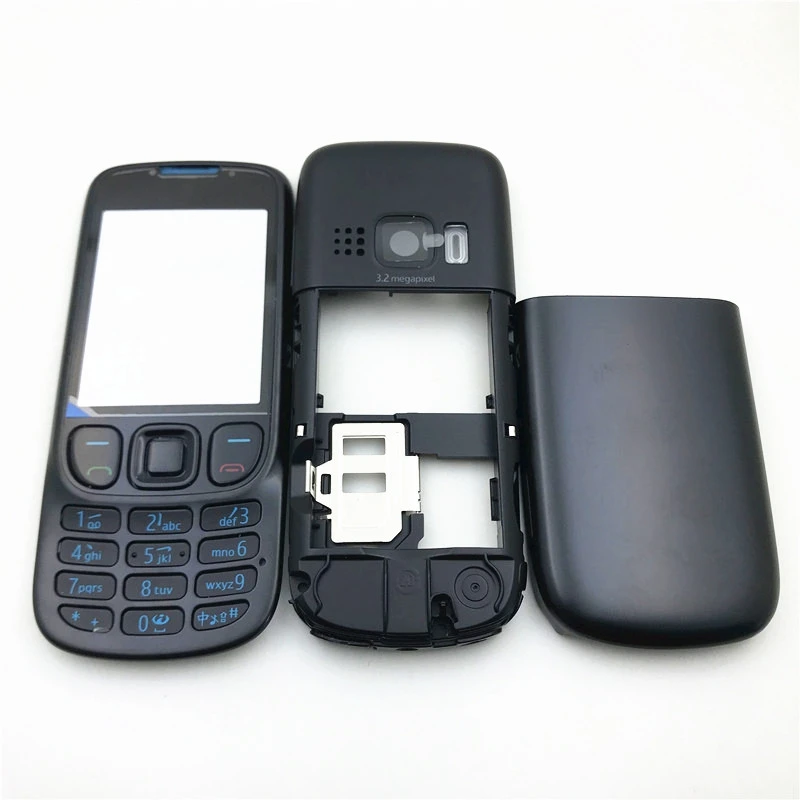 Для Nokia 6303C 6303i 6303 Новинка полный корпус корпуса телефона запасные части +