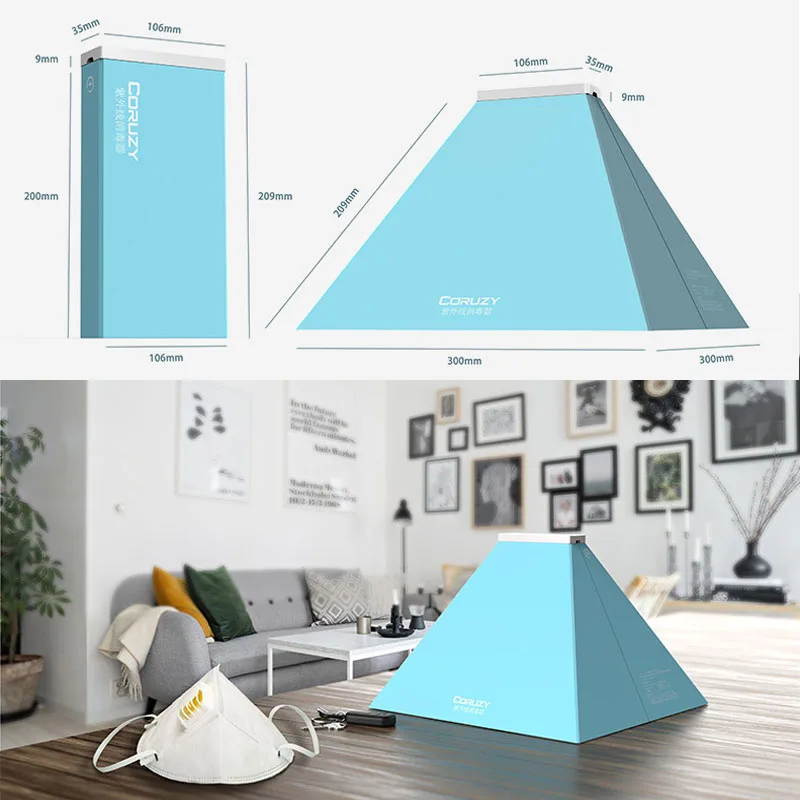 Переносной УФ светильник стерилизатор для столовых приборов! Щубные щетки