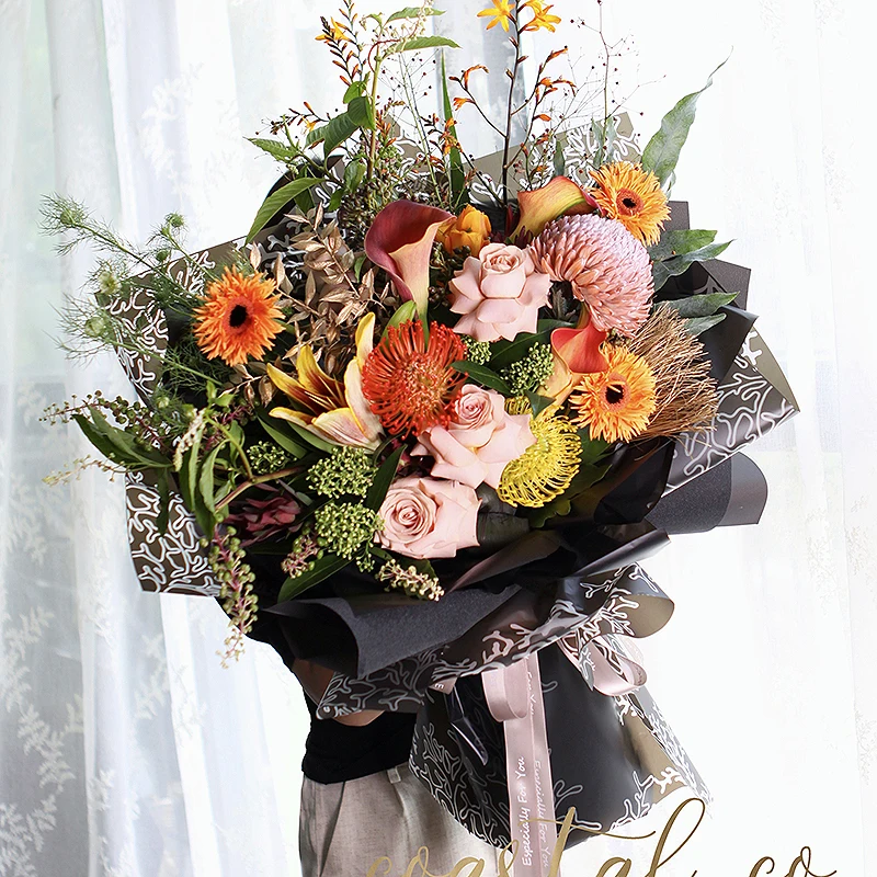 5 шелковых коралловых мембран водонепроницаемая подарочная упаковка бумажный